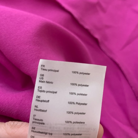 SOLD NWT Maje Wrap Dress Small 1 Ripple Fushia - Picture 5 of 9